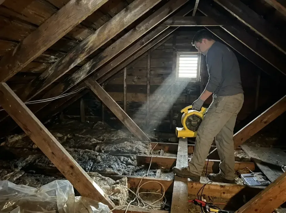 attic-water-damage-drying-proc-007 — frequently asked questions, Emergency Water Extraction & 24/7 Flood Response in Staunto…